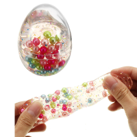 Slijm Pearl Ball gesimuleerde eivorm Fles Crystal Modder collectie Stress Reliever Gift Decor Toy