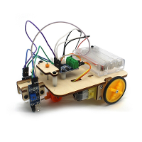 Slimme Robot Vrachtwagen Chassis Kit Stoom Onderwijs Leren Elektronisch Circuit voor Arduino DIY Speelgoed