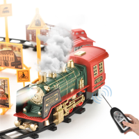TIMELY 3097A 3097B 27MHZ RC Trein Elektrische Baan Klassiek Model Voertuigen Rook LED Licht Geluid Muziek Afstandsbedien