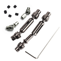 Transmissieaandrijfas 6x6 voor WPL B14 B24 B16 B36 JJRC Q60 RC Auto onderdelen Zilver