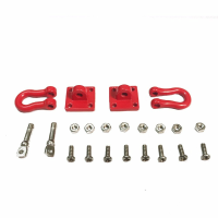 Trekhaak Keten Sleepgesp Reddingsgesp voor 1/10 Axiale SCX10 90046 RC4WD D90 CC01 RC Auto onderdelen