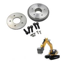 Verbeterde Metalen Grote Roterende Zwenkinrichting Plaat Set voor HuiNa Speelgoed 580 23CH 1/14 Graafmachine RC Voertuig