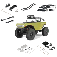 Verbeterde Metalen Shock Mount Chassis Skid Plate Koolstofvezel Hoofdas Beugel Onderdelen voor Axiale SCX24 90081 RC Aut