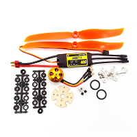 XXD A2212 2212 2450KV KV2450 Brushless Motor+HTIRC 40A ESC+5030 Prop Blade Propeller RC Power Systeem Combo voor RC Dron