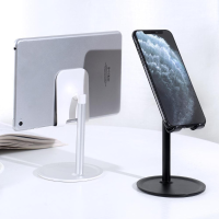 TOPK Aluminium Desktop Telefoonhouder Tabletstandaard voor iPad Smart Phone tussen 4.7 10.5 Inch