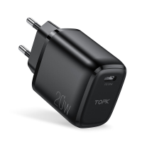 TOPK B110P USB C PD 20W snellader voor aan de muur voor iPhone 12 12 Pro Max voor Samsung Galaxy S10+ Ulefone Armor 10 5