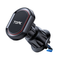 TOPK D37 G Magnetische Auto Telefoonhouder Autoventilator 360° Draaibare Duurzame Bevestigingsbeugel met Haak voor iPhon