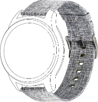 Topp fÃ¼r Garmin vivomove/vivoactive 3 Reserve armband Grijs