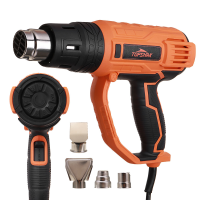 TOPSHAK TS HG1 2000W Heteluchtpistolen 8 niveaus Temperatuur 3 standen Warmtepistolenset met 4 spuitmonden voor het verw