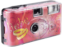 Topshot Topshot Love Hearts Black Wegwerpcamera 1 stuk(s) Met ingebouwde flitser