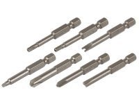 Torq Bit 6, 8, 10 Wolfcraft S2 Staal Gestraald, Taai E 6.3 3 Stuks