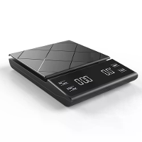 Touch Control Digitale Koffieschaal Elektronische Schaal Gram Slicer Met Timer 3kg Keukenweegschaal voor Handgebrouwen T