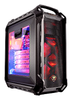 Full Tower Pc Behuizing Cougar Panzer Max Big Tower Zwart 3 Voorgeã¯nstalleerde Ventilators, Zijvenster
