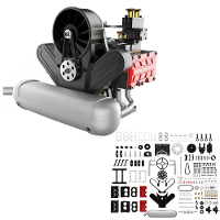 TOYAN FS B400 14cc V vormige motor Horizontaal Gecombineerde 4 cilinder 4 takt Nitro H4 Doe het zelf motor model kit