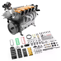 TOYAN FS L400BGC 14cc Inline 4 Cilinder 4 Takt OHC L4 Watergekoelde Assemblage Benzinemotor Model voor RC Modelauto Sche