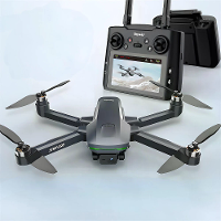 Toysky S197 GPS 5G WiFi FPV met LCD schermcontroller HD dual camera servo gimbal optische flow positionering borstelloze