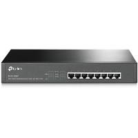 TP Link 8 Port Gigabit Desktop/Rackmount Switch with 8 Port PoE+ TL SG1008MP
