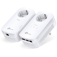 TP Link TL PA8033P KIT AV1300 3 poorts Gigabit Passthrough Powerline Starterskit