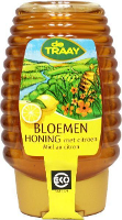 De Traay Bloemenhoning met Citroen Biologisch Knijpfles
