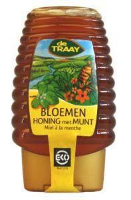 De Traay Bloemenhoning met Munt EKO Knijpfles
