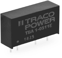 TracoPower TBA 1 1222E DC/DC converter, print 41 mA 1 W Aantal uitgangen: 2 x Inhoud 1 stuk(s)