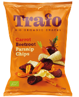 Trafo Groentechips   Wortel, Pastinaak & Rode Biet