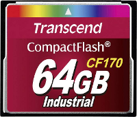 Transcend CF170 Industrial CF kaart Industrial 64 GB