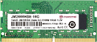 Transcend JetRAM Werkgeheugenmodule voor laptop DDR4 16 GB 1 x 16 GB Non ECC 2666 MHz 260 pins SO DIMM CL19 JM2666HSE 16G