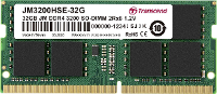 Transcend JetRAM Werkgeheugenmodule voor laptop DDR4 32 GB 1 x 32 GB 3200 MHz 260 pins SO DIMM JM3200HSE 32G
