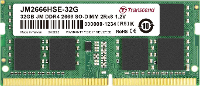 Transcend JetRAM Werkgeheugenmodule voor laptop DDR4 32 GB 1 x 32 GB Non ECC 2666 MHz 260 pins SO DIMM CL19 JM2666HSE 32G
