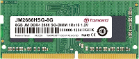 Transcend JetRAM Werkgeheugenmodule voor laptop DDR4 8 GB 1 x 8 GB Non ECC 2666 MHz 260 pins SO DIMM CL19 JM2666HSG 8G