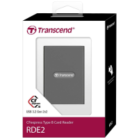Transcend RDE2 Externe geheugenkaartlezer USB A 3.2 Gen 2, CompactFlash Grijs