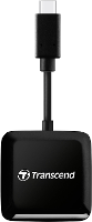 Transcend TS RDC3 Externe geheugenkaartlezer USB C Zwart