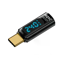 Transparante LED display 240W USB4.0 40Gbps Type C mannelijke naar Type C vrouwelijke OTG adapter ondersteunt 8K@60Hz sc