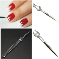 Transparent Crystal Nail Art Painting Drawing Brush
