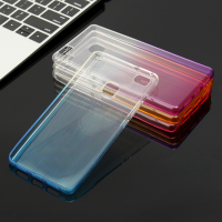 Transparent Tpu Gradient Color Anti Shock Dirt Resistance Protective Back Case For Huawei P9 Lite