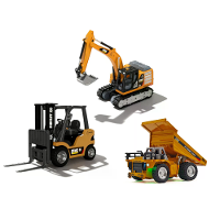 TRASPED HG4 243 HG4 301 HG4 431 RTR 1/64 2.4G Mini RC Auto Alloy Standaard Heftruck Graafmachine Dumptruck Ondersteuning