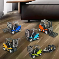 TRASPED HG4 244 RTR 1/64 2.4G Mini RC Auto Leganten Forklift met Trailer Ondersteuning App Afstandsbediening LED Licht G