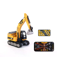 TRASPED HG4 301 RTR 1/64 2.4G Mini RC Graafmachine Legering Emmer 270 °Rotatie Ondersteuning App Afstandsbediening LED L