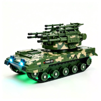 TRASPED HG4 553 RTR 1/64 2.4G Mini Alloy RC Tank Ondersteunt App Besturing Desktop Simulatie Gevecht Treads Licht LED Ge