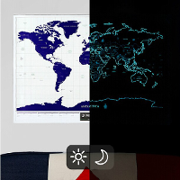 Travel Life Starry Night Map World Edition Scratch World Map