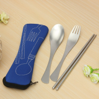 Traveling Camping Picnic Spoon Fork Chopsticks Spork Cutlery