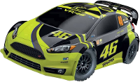 Traxxas Ford Fiesta Rally VR46 Brushed 1:10 RC auto Elektro Straatmodel 4WD RTR 2,4 GHz