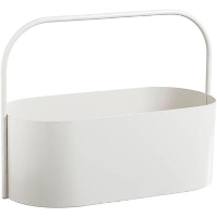 Tray met hengsel Malaga   off white   26x35x17 cm   Leen Bakker