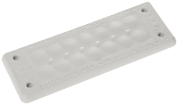 Trelleborg MH 24 F 20 1 LIGHT GREY UL94 V 0 IP65 TPE Screw Doorvoerplaat TPE Grijs 1 stuk(s)