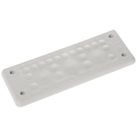 Trelleborg MH 24 F 22 1 LIGHT GREY UL94 V 0 IP65 TPE Screw Doorvoerplaat Verschroefbaar Klem Ø (max.) 20 Mm TPE Grijs 1 stuk(s)