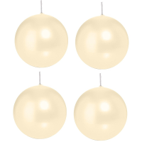 Trend Candles Bolkaars glad   1x   creme wit   8 cm   25 branduren   ronde kaarsen