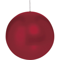 Trend Candles Bolkaars glad   bordeaux rood   8 cm   25 branduren   ronde kaarsen
