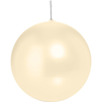 Trend Candles Bolkaars glad   creme wit   8 cm   25 branduren   ronde kaarsen