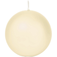 Trend Candles Bolkaars glad   cremewit   7 cm   16 branduren   ronde kaarsen